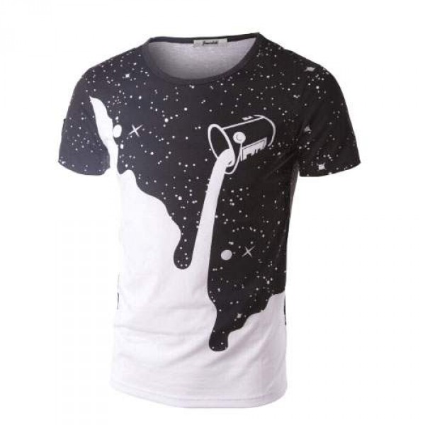 T Shirt Homme Fashion Lait Milk print Fitted